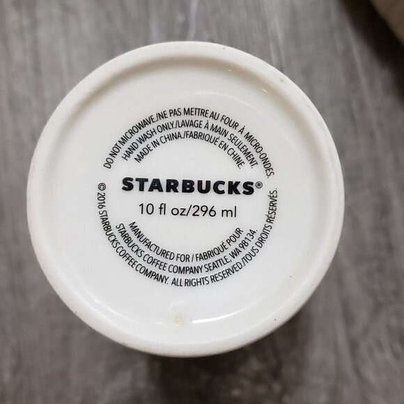 Starbucks Canada Double Wall Ceramic Coffee Tumbler Mug 2016 - Picture 6 of 7